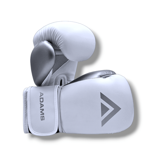 Adams Bag Gloves – White & Grey - Sports Fusion Shop