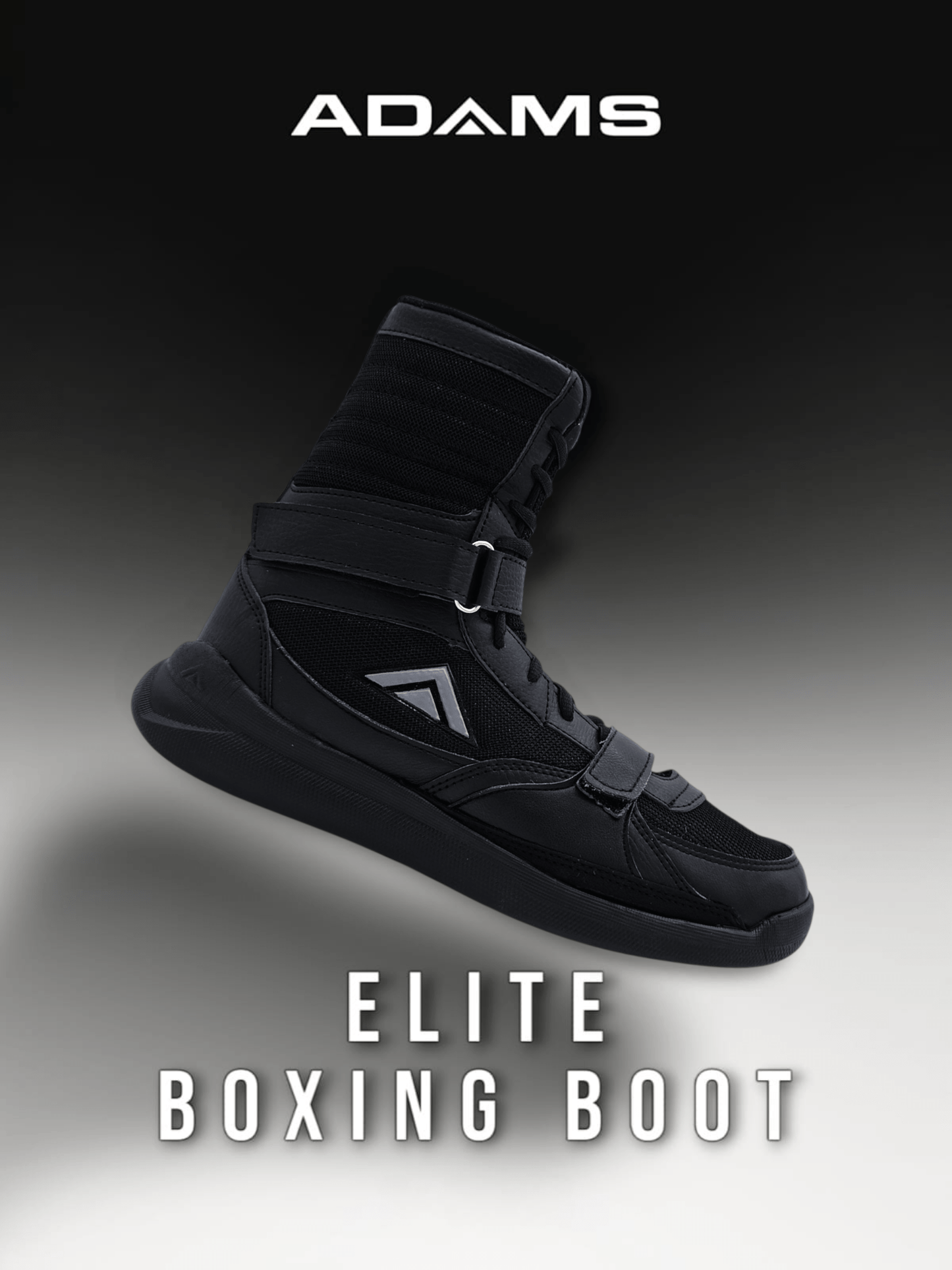 Adams Elite Boxing Boots – Blacked Out Edition - Sports Fusion Shop