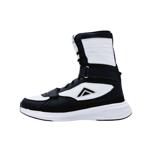 Adams V Trainer 3.0 – Black & White Boxing Boots - Sports Fusion Shop