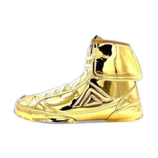 Adams X Mansour FLITE Pro - "ALL GOLD" Boxing Boots - Sports Fusion Shop