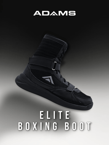 Adams Elite Boxing Boots – Blacked Out Edition - Sports Fusion Shop